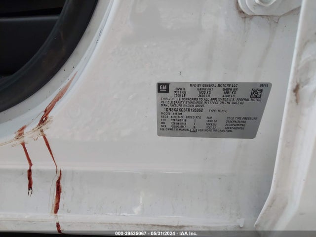 Chevrolet Tahoe Ls 2015 1GNSKAKC3FR195362 Image 9