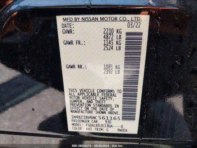 Nissan Leaf S Plus 62 Kwh 2022 1N4BZ1BV6NC561165 Image 9