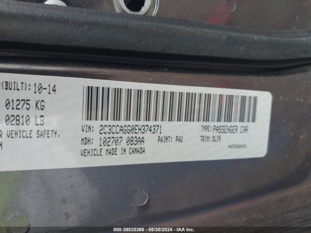 2C3CCAGG0EH374371 Chrysler 300 300s