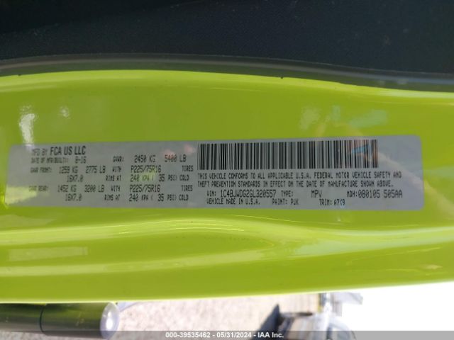 1C4BJWDG2GL320557 Jeep Wrangler Unlimited Sport