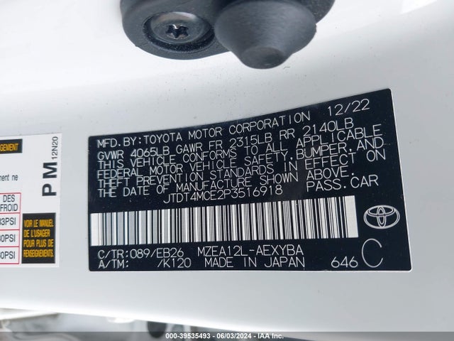 Toyota Corolla Xse 2023 JTDT4MCE2P3516918 Image 9