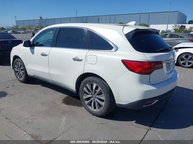 5FRYD3H62FB014413 Acura Mdx Technology Pkg W/entertainment Pkg
