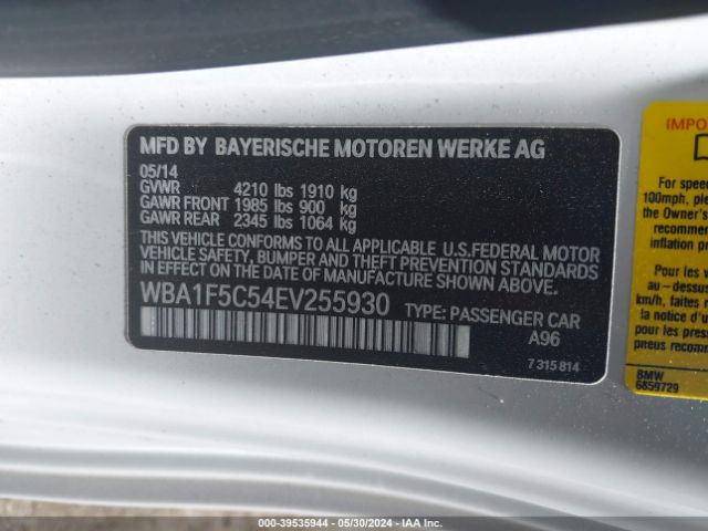 WBA1F5C54EV255930 BMW 228I