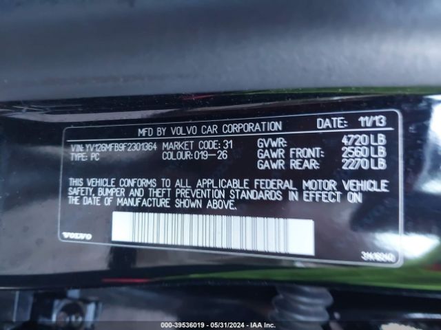 YV126MFB9F2301364 Volvo S60 T5 Premier
