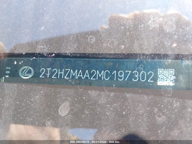 Lexus RX 350 2021 2T2HZMAA2MC197302 Image 9