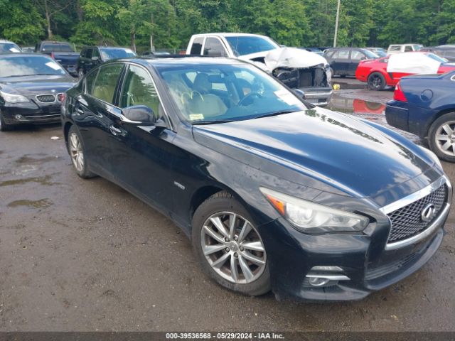 Auction sale of the 2014 Infiniti Q50 Hybrid Premium, vin: JN1AV7ARXEM702308, lot number: 39536568