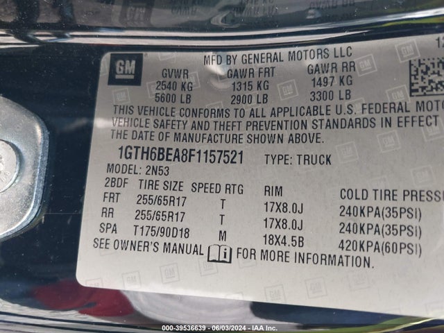 GMC CANYON SLE 2015 1GTH6BEA8F1157521 Image 9