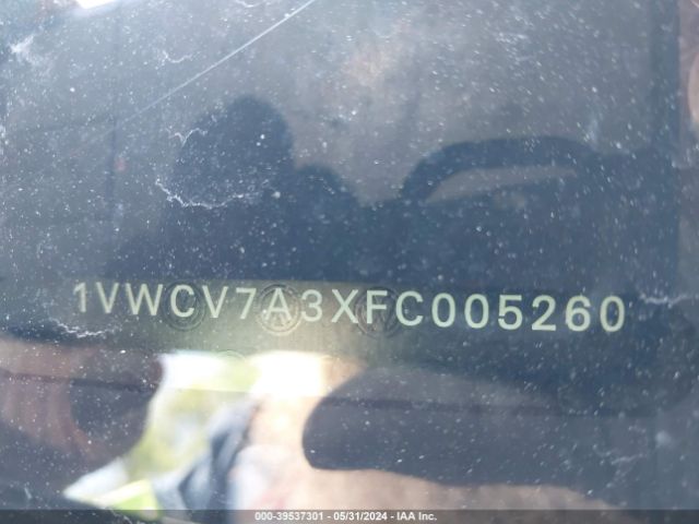 1VWCV7A3XFC005260 Volkswagen Passat 2.0l Tdi Sel Premium