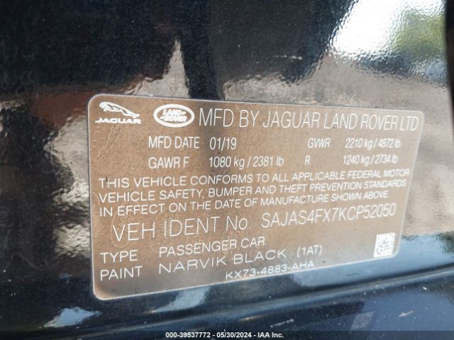 SAJAS4FX7KCP52050 Jaguar Xe 25t