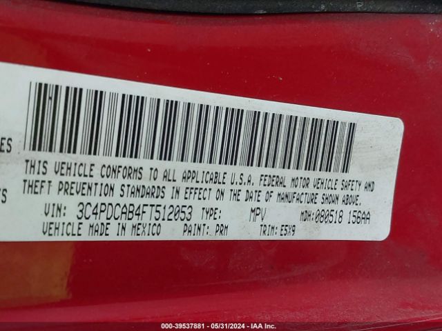 3C4PDCAB4FT512053 Dodge Journey American Value Pkg