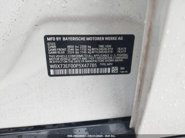 WBX73EF00P5X47785 BMW X1 Xdrive28i