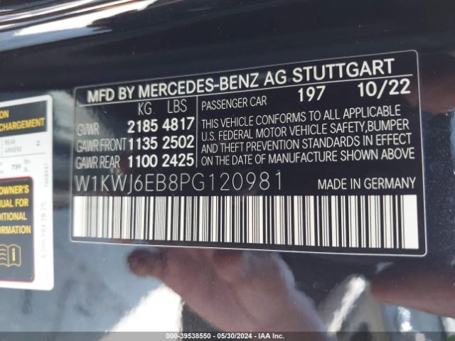 W1KWJ6EB8PG120981 Mercedes-Benz Amg C 43 4matic