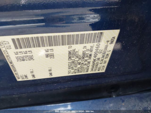 1N4AA6AP6HC409460 Nissan Maxima 3.5 Sv
