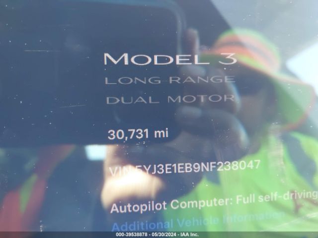 2022 TESLA MODEL 3 5YJ3E1EB9NF238047 Photo 6