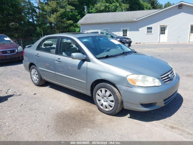 Auction sale of the 2003 Toyota Corolla Le, vin: 2T1BR38E23C122451, lot number: 39539693