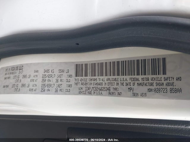 1C4PJMCB2HW625346 Jeep Cherokee Latitude 4x4