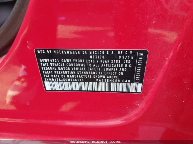 3VWD17AJXGM236173 Volkswagen Jetta 1.8t Sport