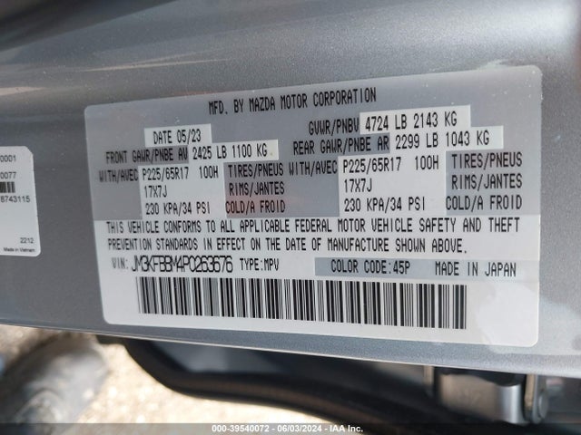 JM3KFBBM4P0263676 Mazda Cx-5 2.5 S Select
