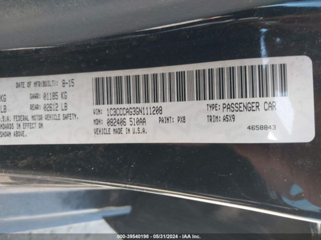 1C3CCCAG3GN111208 Chrysler 200 Limited