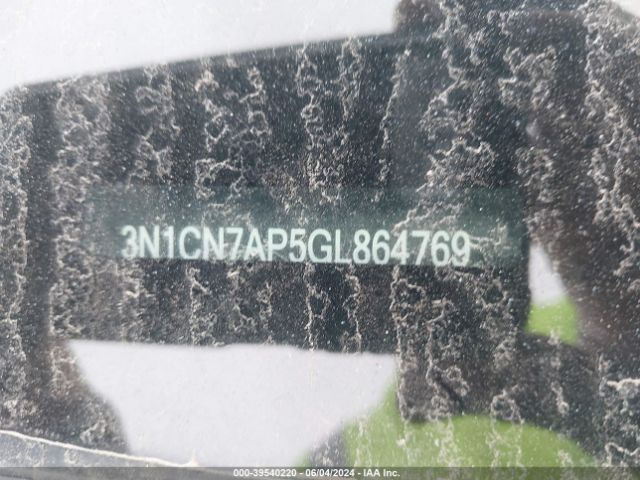 3N1CN7AP5GL864769 Nissan Versa 1.6 Sv