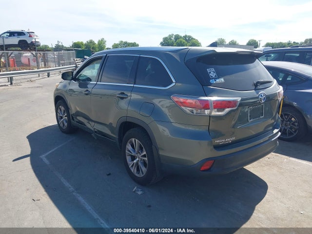 Toyota Highlander Xle V6 2014 5TDKKRFH2ES019271 Image 3
