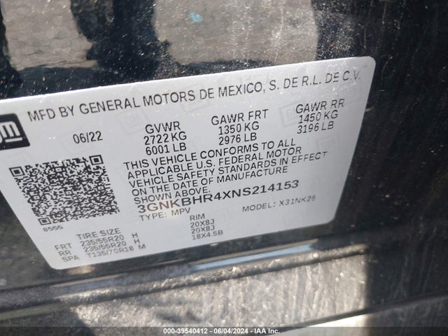 Chevrolet Blazer Awd 2lt 2022 3GNKBHR4XNS214153 Image 9