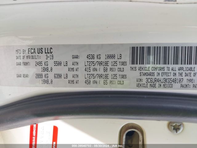 3C6UR4HJ3KG548107 RAM 2500
