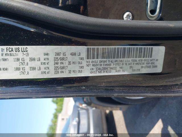 3C4NJDBB4KT840331 Jeep Compass Latitude 4x4