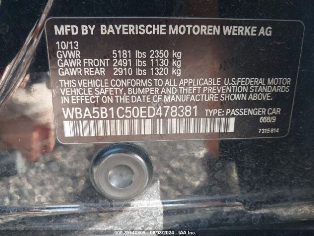 WBA5B1C50ED478381 BMW 535i