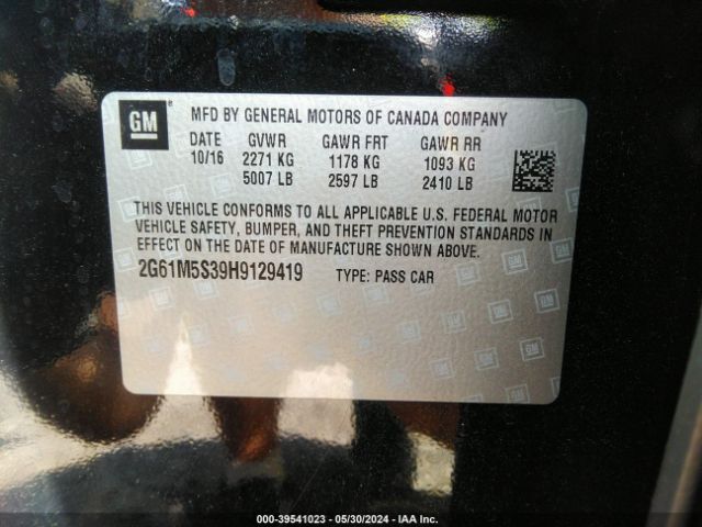 2G61M5S39H9129419 Cadillac XTS LUXURY