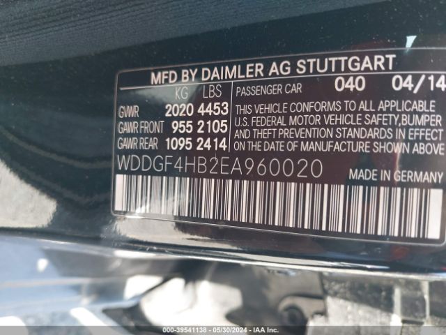 WDDGF4HB2EA960020 Mercedes-Benz C 250 Luxury/sport