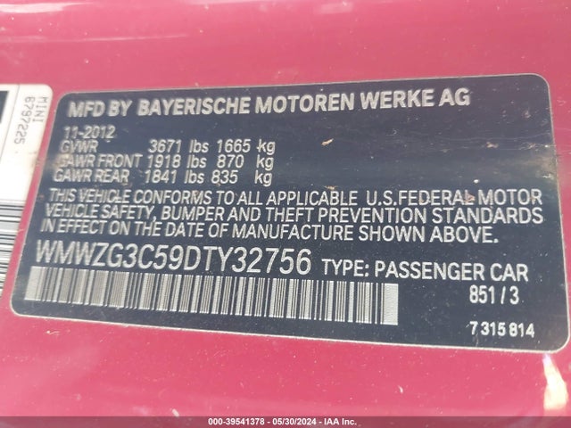 2013 MINI CLUBMAN WMWZG3C59DTY32756 Photo 8