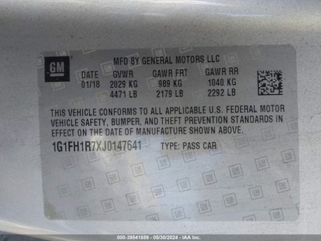 1G1FH1R7XJ0147641 Chevrolet CAMARO 2SS