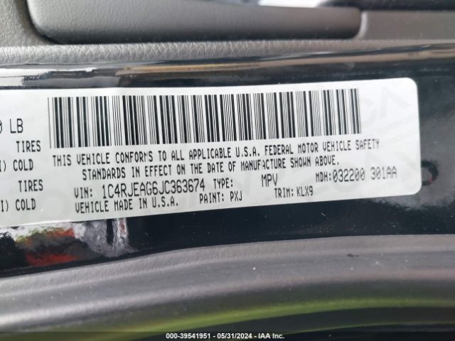 1C4RJEAG6JC363674 Jeep Grand Cherokee Altitude 4x2