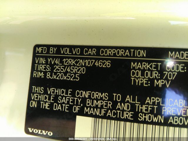 YV4L12RK2N1074626 Volvo Xc60 B5 Momentum