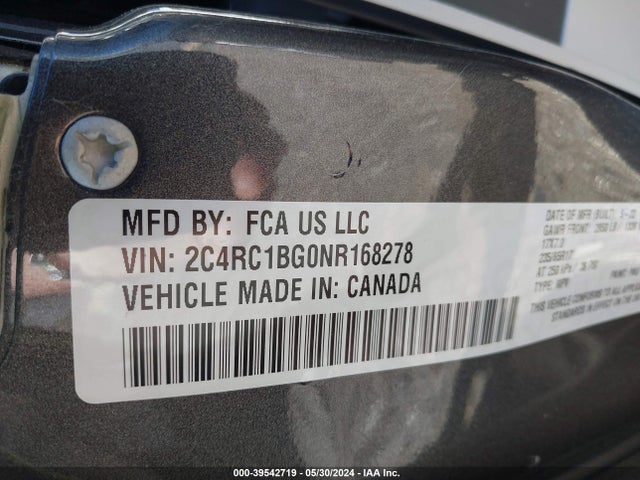 Chrysler Pacifica Touring L 2022 2C4RC1BG0NR168278 Image 9
