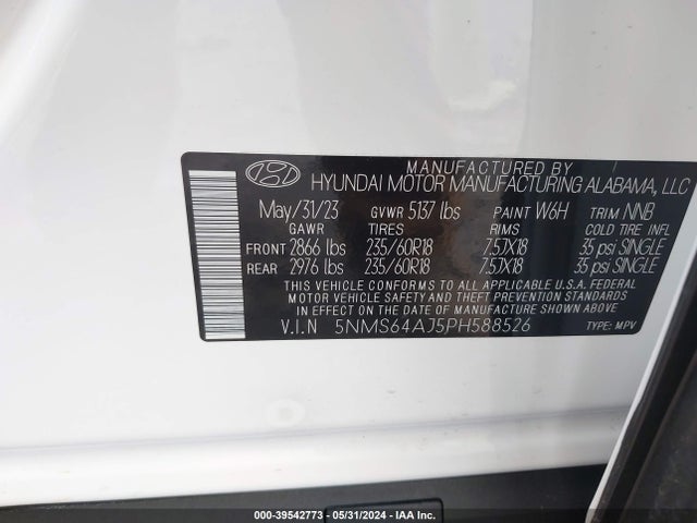 Hyundai Santa Fe Xrt 2023 5NMS64AJ5PH588526 Image 9