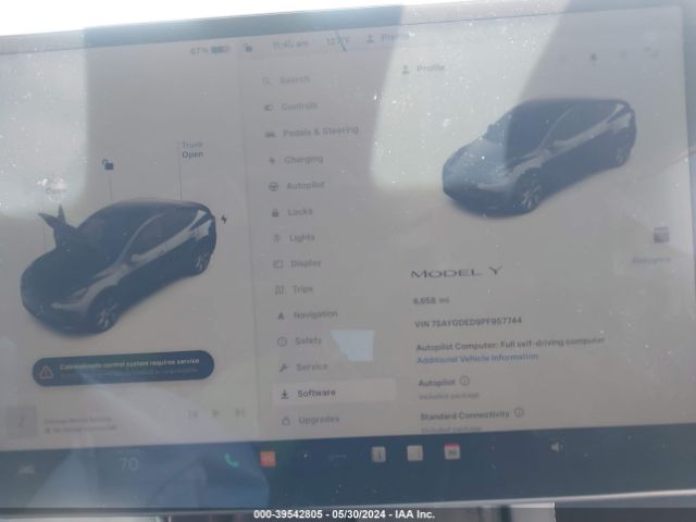 7SAYGDED9PF957744 Tesla Model Y Rwd