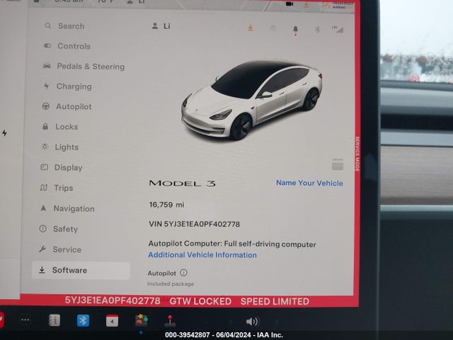 Tesla Model 3 Rear-wheel Drive 2023 5YJ3E1EA0PF402778 Image 7