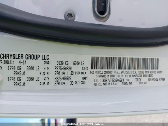 1C6RR7WT0ES346303 RAM 1500 Longhorn
