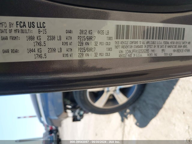 1C4NJPFA1GD526295 Jeep Patriot High Altitude Edition