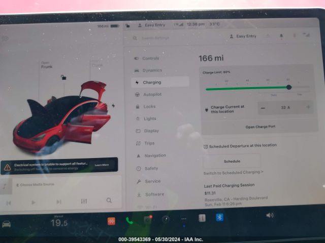 5YJ3E1EAXKF422707 Tesla MODEL 3