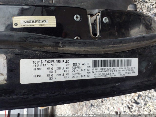 1C4NJCBA9ED539176 Jeep Compass Sport