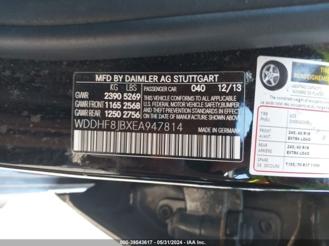 WDDHF8JBXEA947814 Mercedes-Benz E 350 4matic