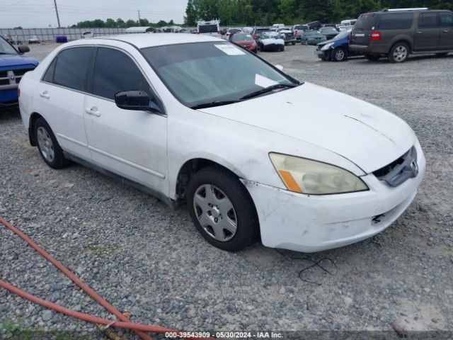 Auction sale of the 2003 Honda Accord 2.4 Lx, vin: 1HGCM56373A040897, lot number: 39543909