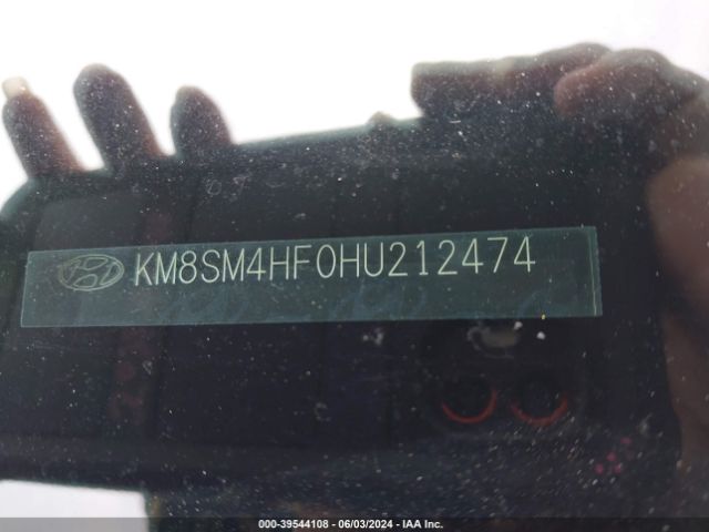 KM8SM4HF0HU212474 Hyundai Santa Fe Se