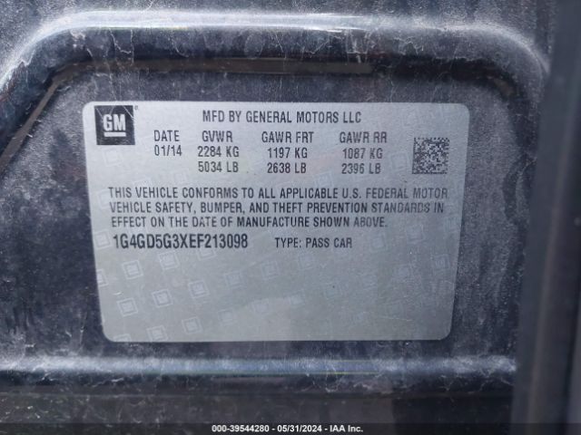 1G4GD5G3XEF213098 Buick Lacrosse Premium I Group