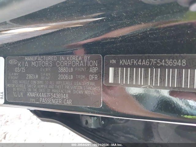 KIA FORTE LX 2015 KNAFK4A67F5436948 Image 9