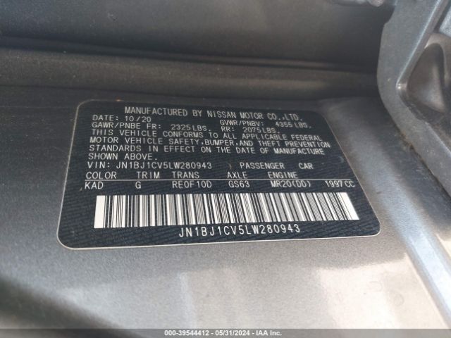 JN1BJ1CV5LW280943 Nissan Rogue Sport S Fwd Xtronic Cvt