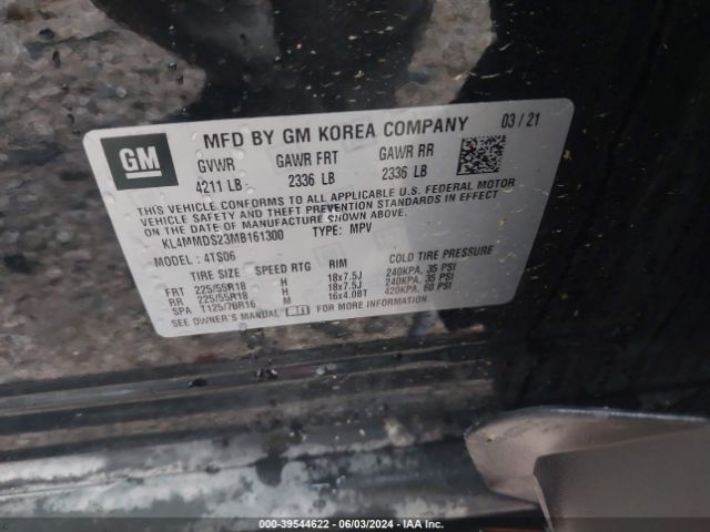 KL4MMDS23MB161300 Buick Encore Gx Fwd Select